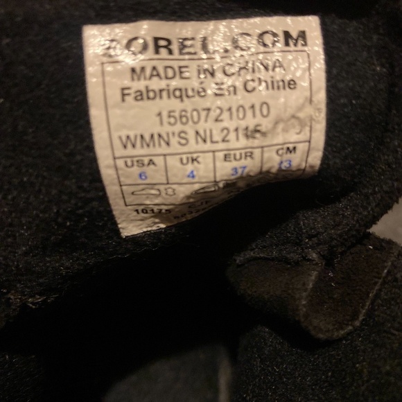 Black Sorel Toronto Lace Up Wedge Boots - Picture 7 of 7